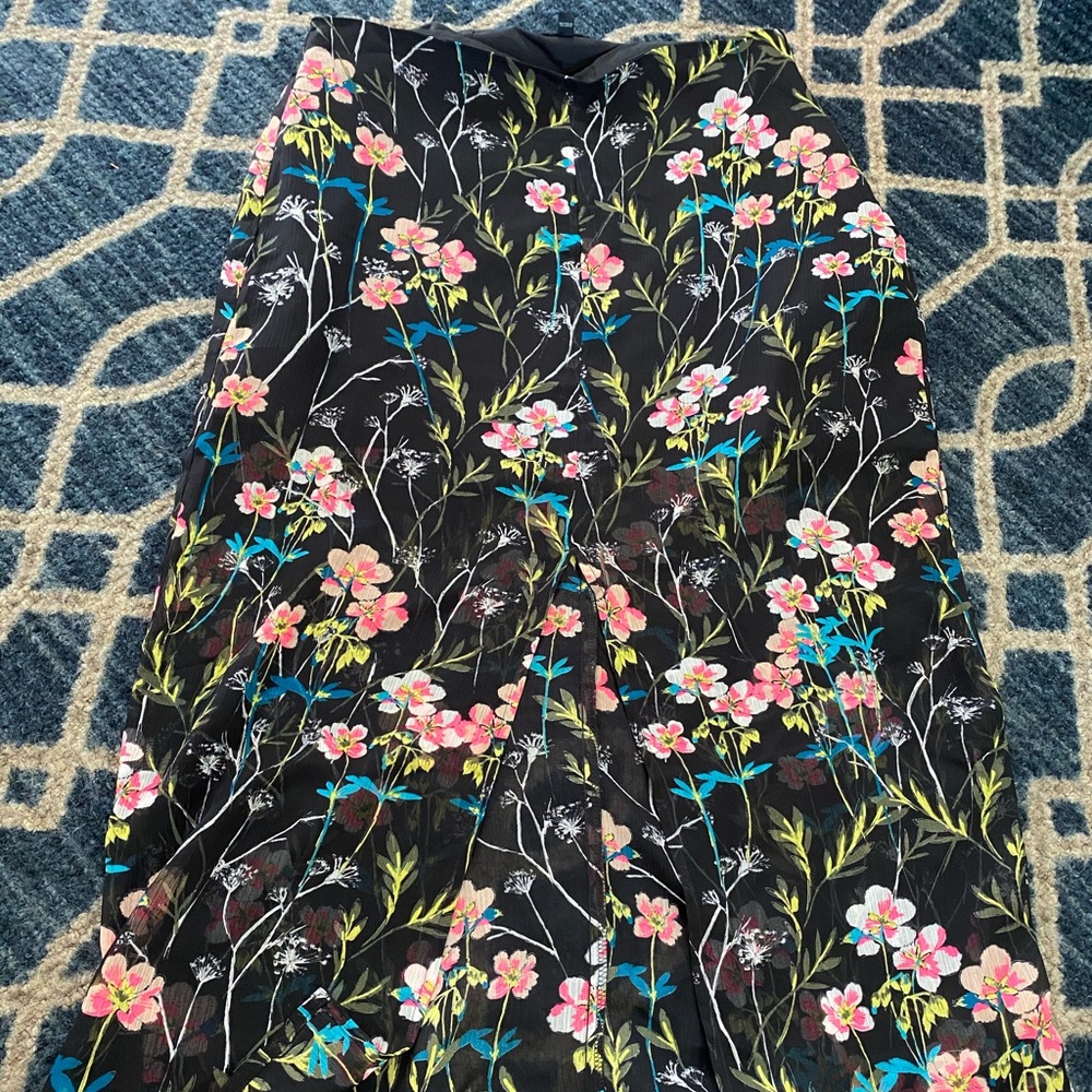 Express high waisted midi skirt